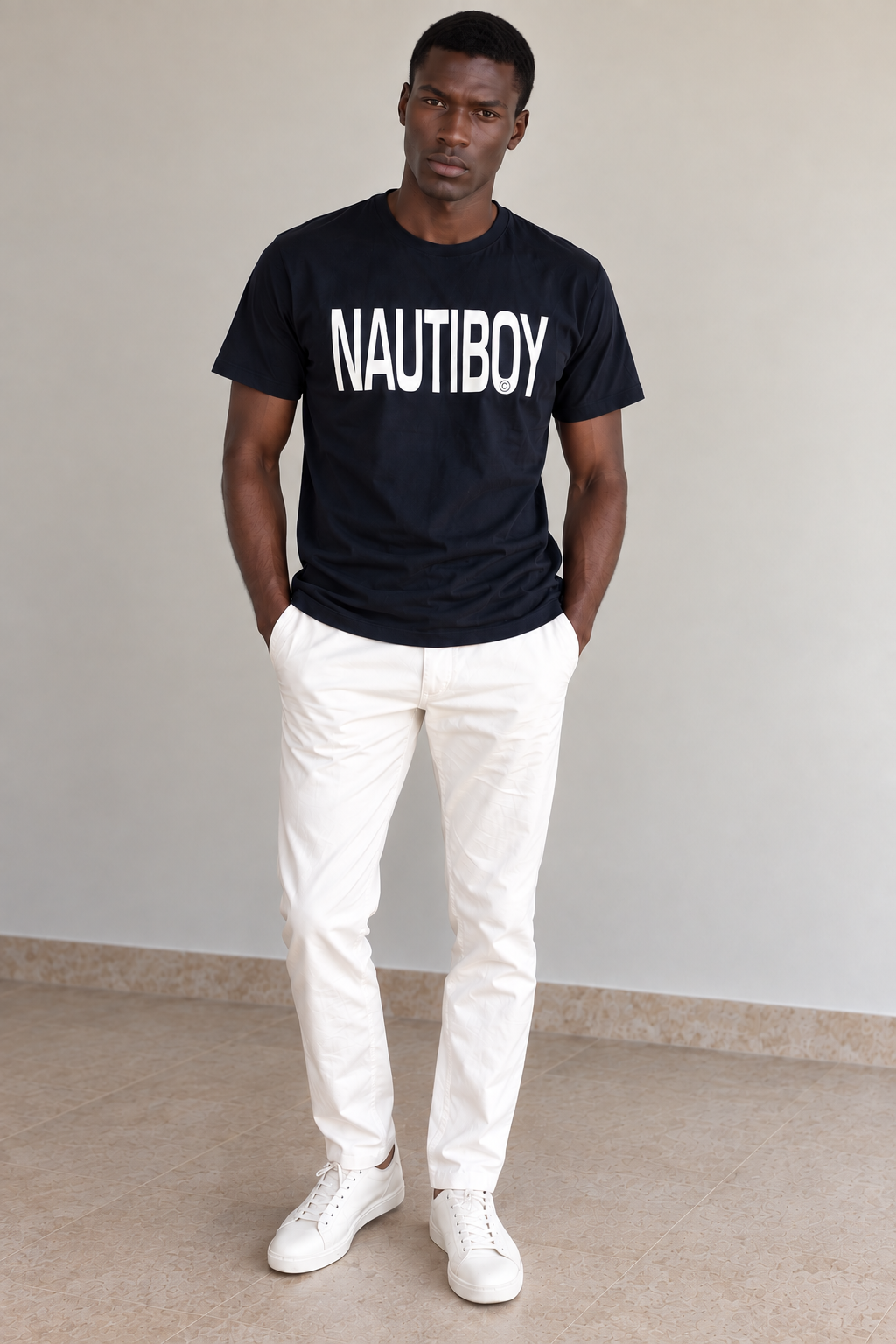 NAUTIBOY t-shirt donkerblauw